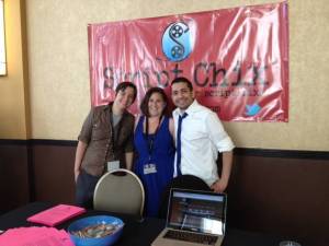 (L-R) Miranda, Sandra & budgeter/scheduler extraordinaire, Hosam, who is not part of this interview