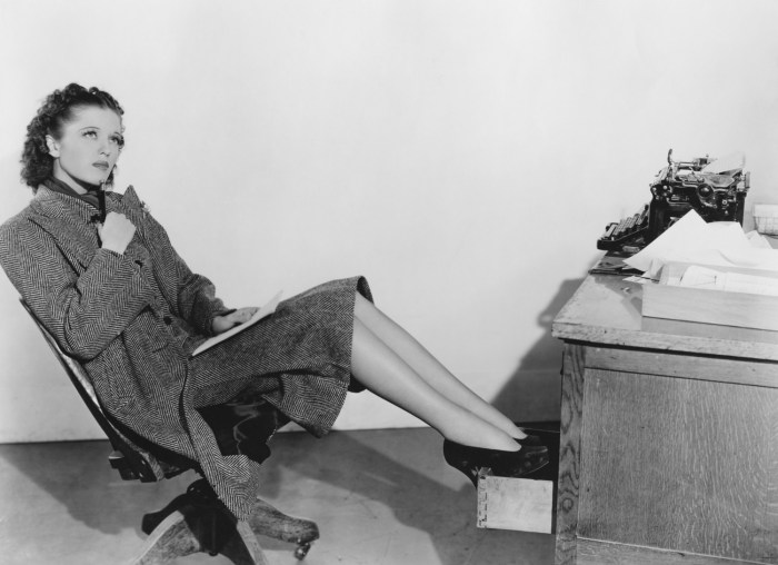 vintage woman office