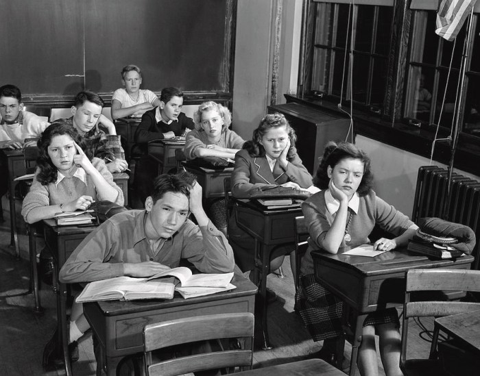 high school classroom